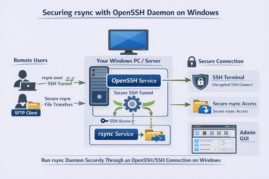secure rsync server