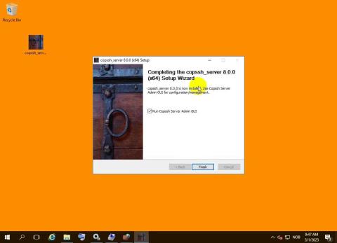 Copssh server 8 - Installation