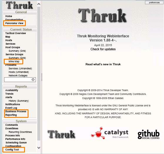 Thruk - Web interface for Nagios compatible systems